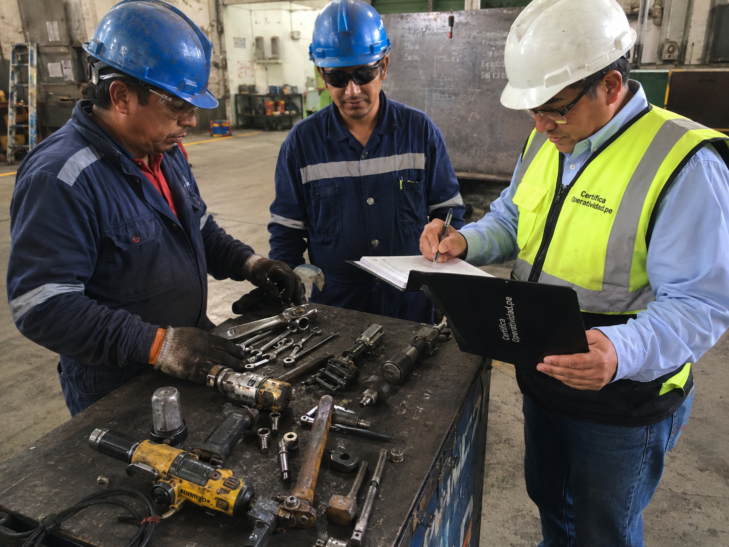 Inspección técnica para certificado de operatividad de herramientas eléctricas y manuales